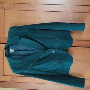 Caslon Teal Velvet Blazer Medium